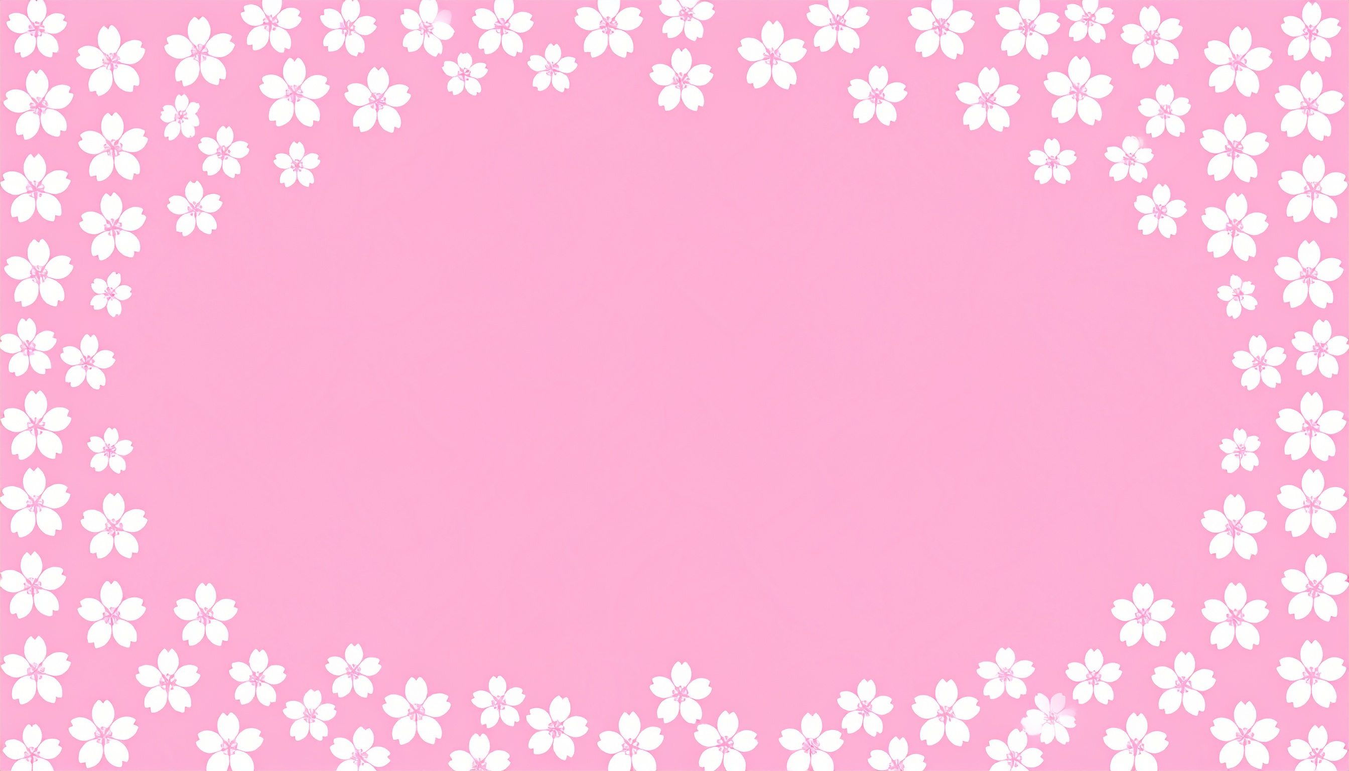 桜のシンプルな背景イラスト（ピンク）