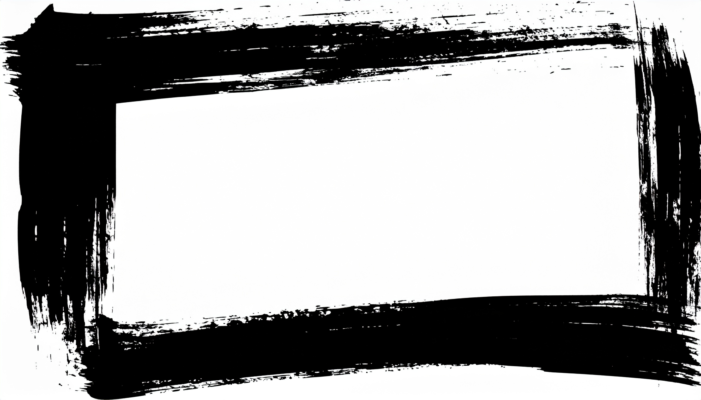 墨で四角を描いた背景素材
