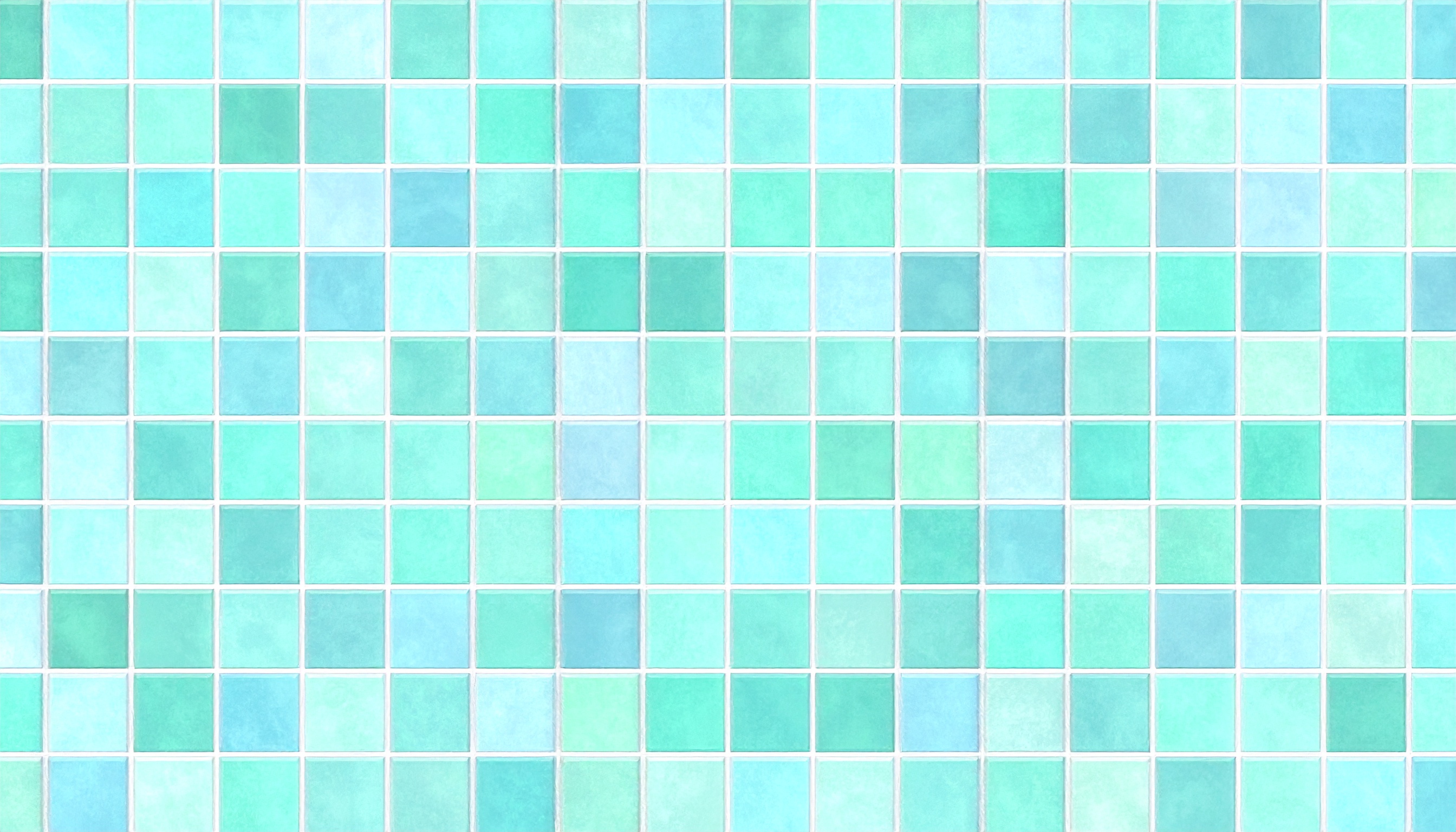 水色のタイル背景イラスト