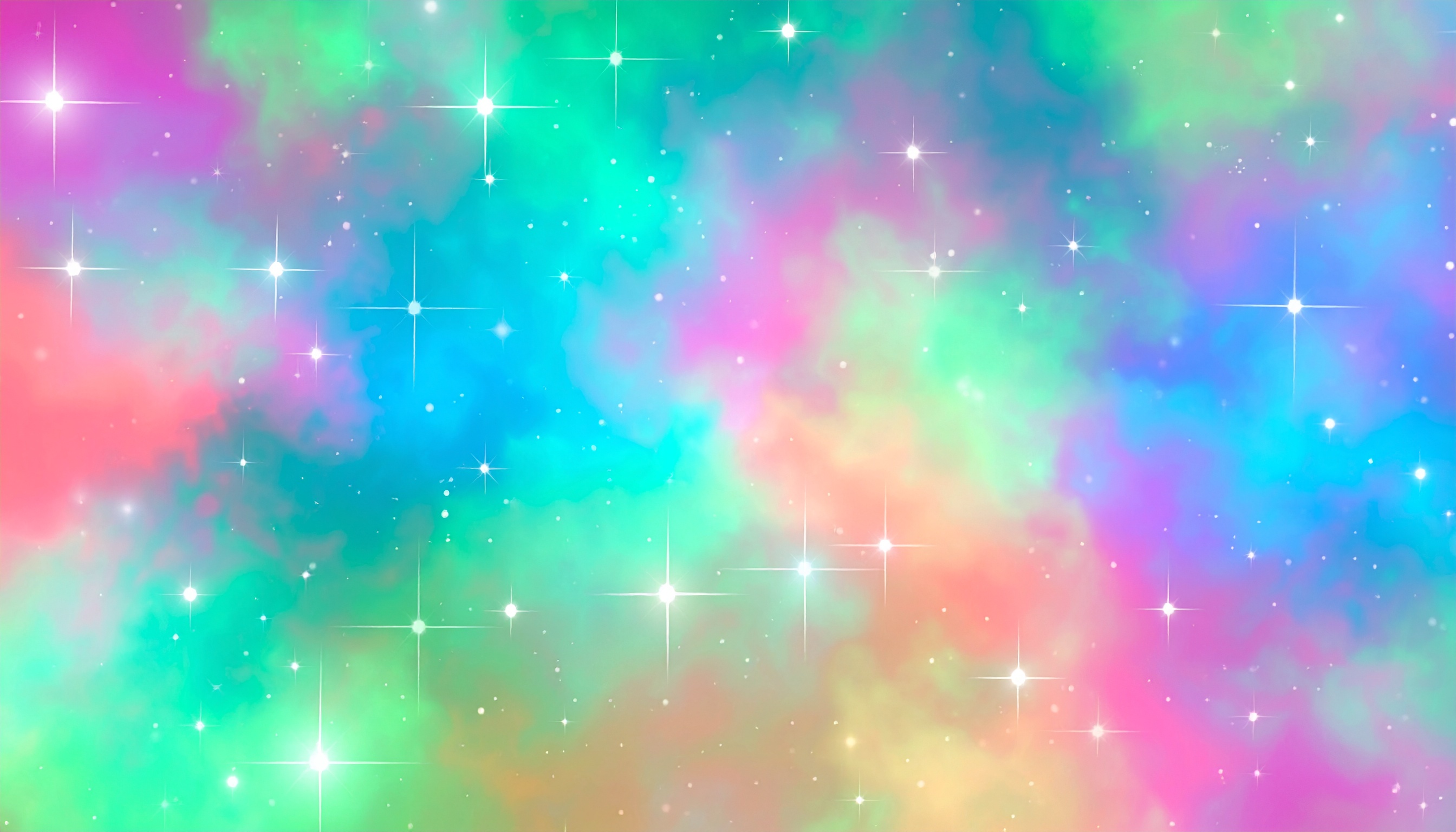 宇宙のファンシーな背景イラスト