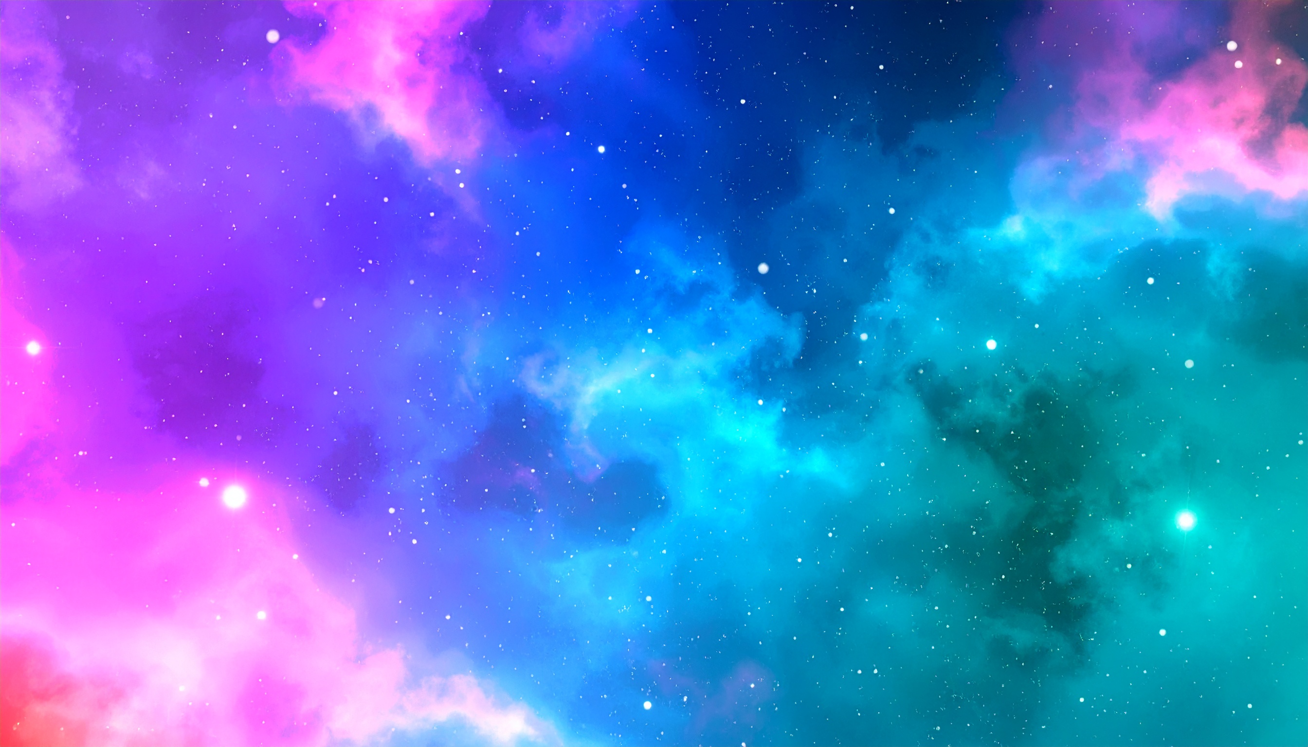 宇宙のかわいいグラデーション背景イラスト