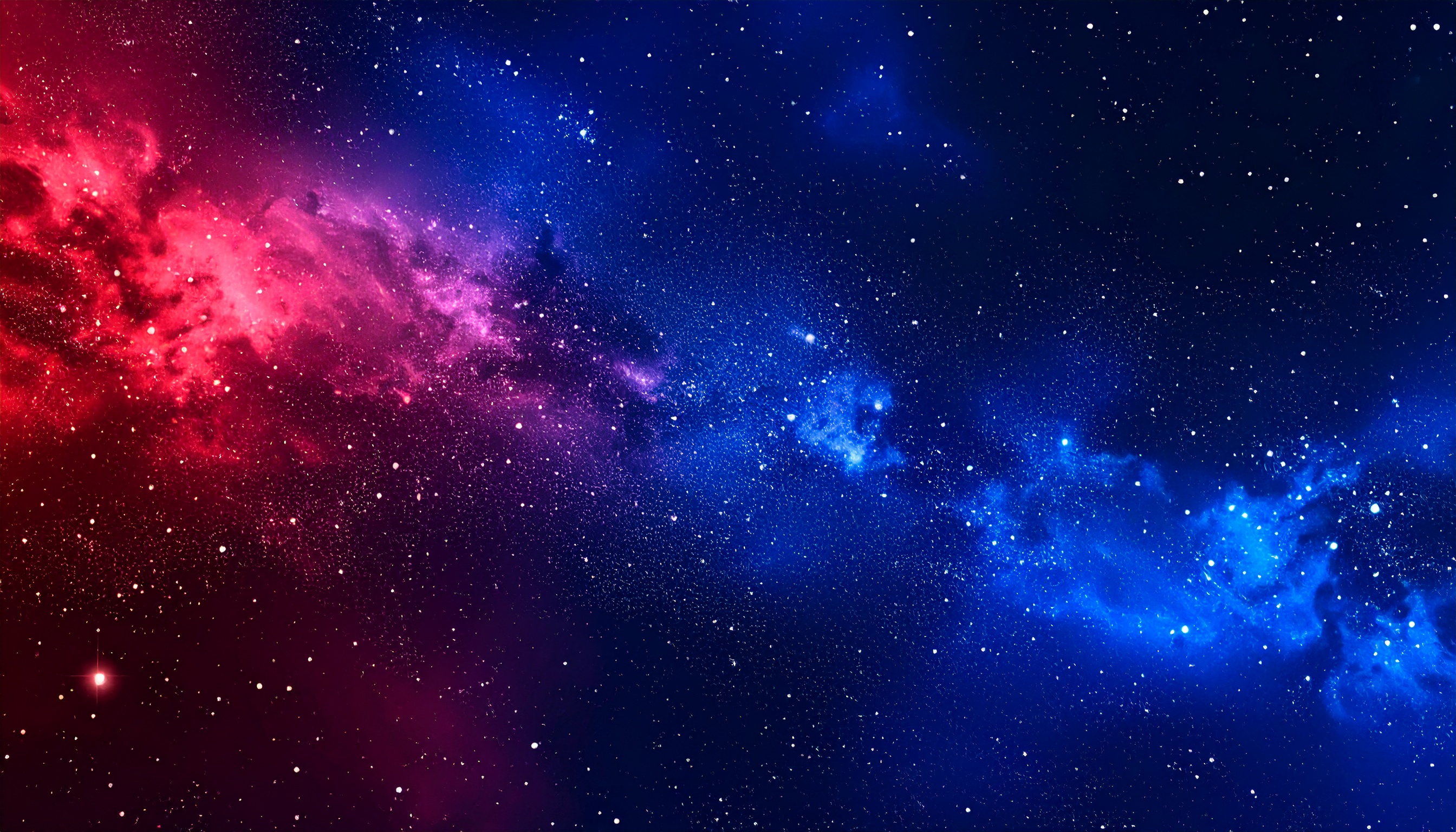 赤と青の宇宙の背景イラスト