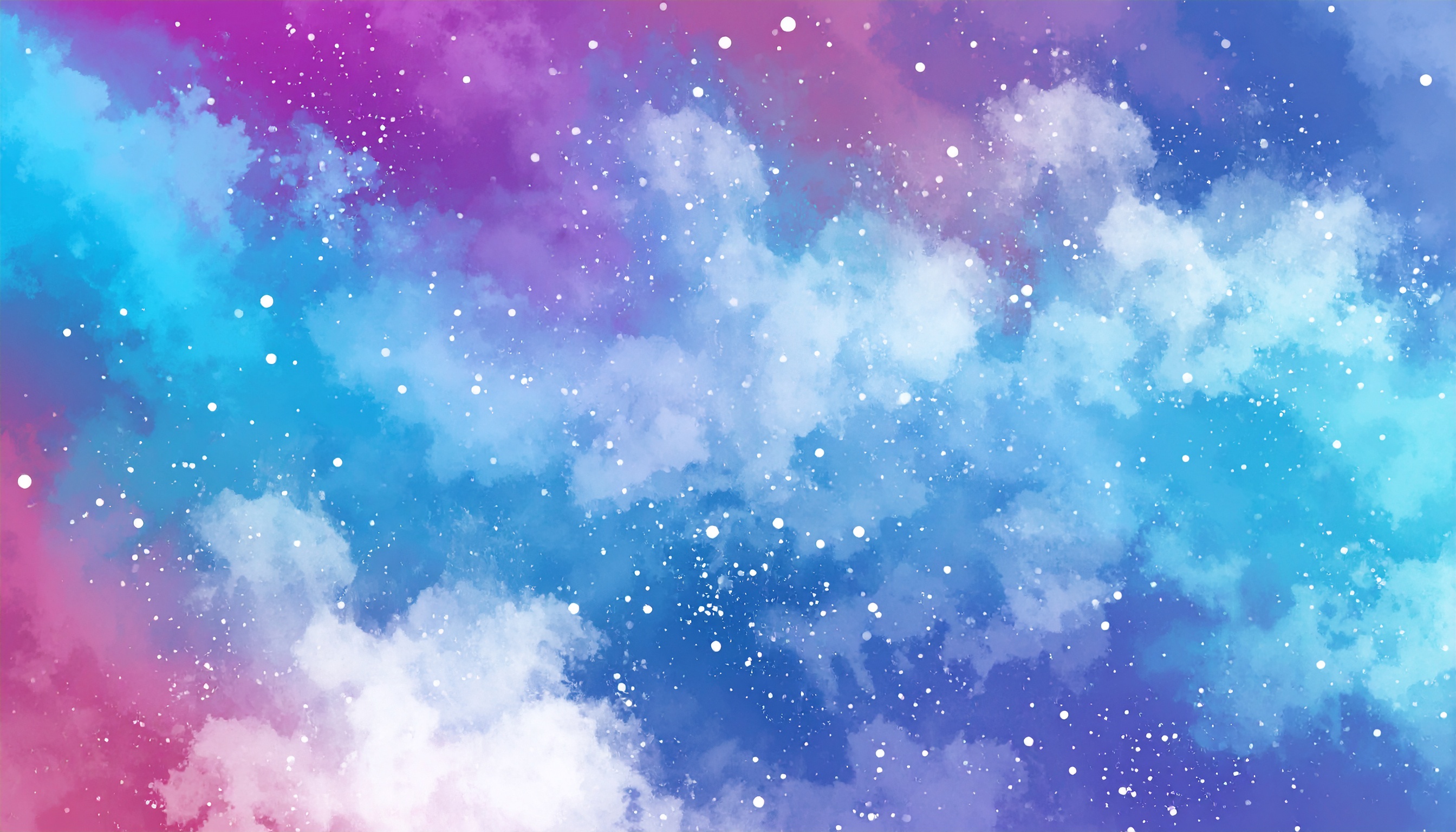 宇宙の水彩背景イラスト