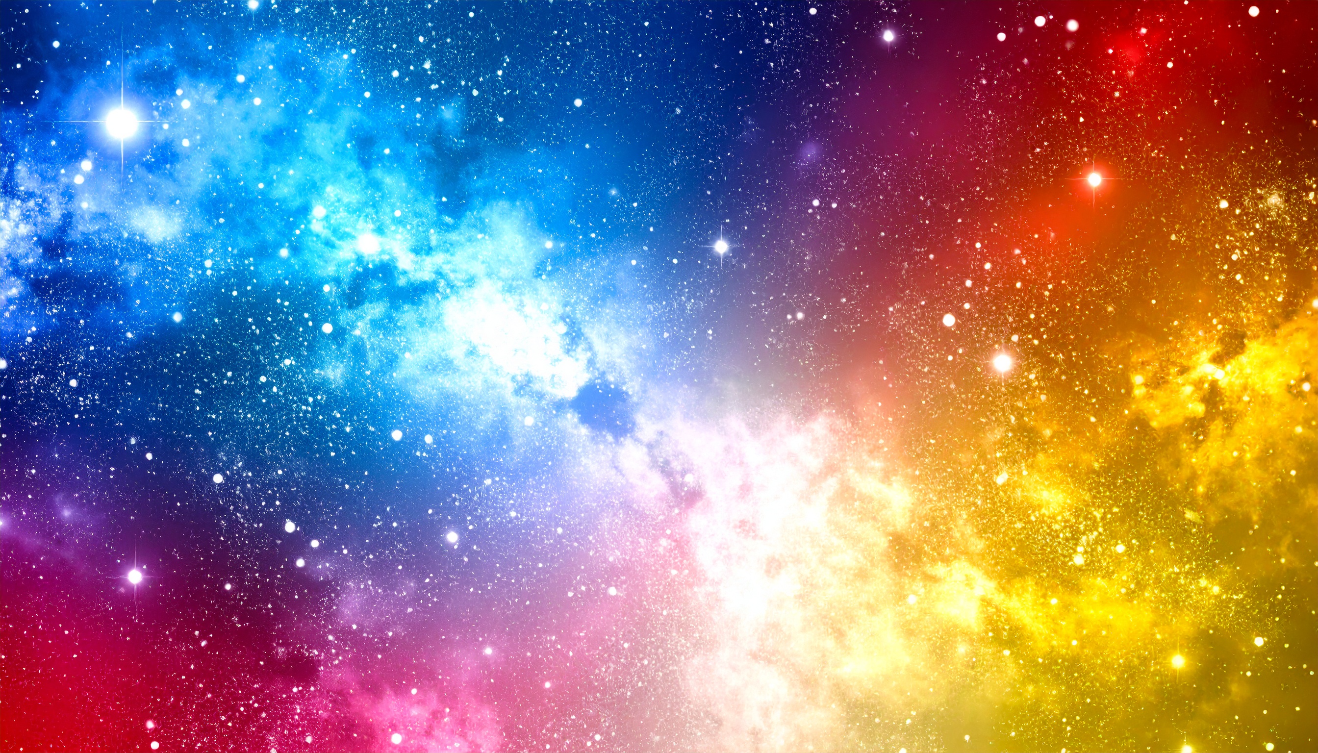 宇宙と星雲のグラデーション背景イラスト