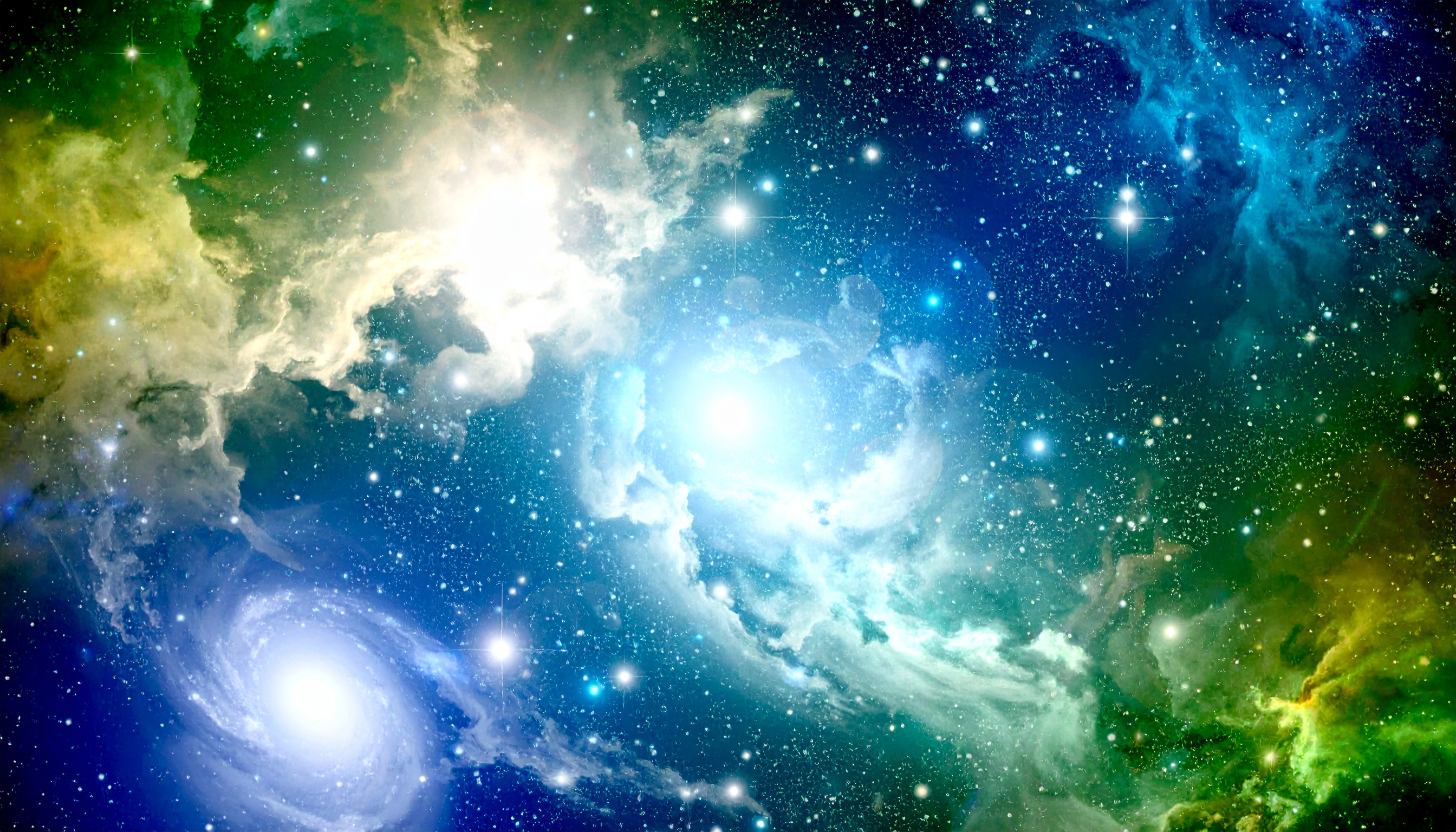 宇宙のファンタジーな背景フリー素材