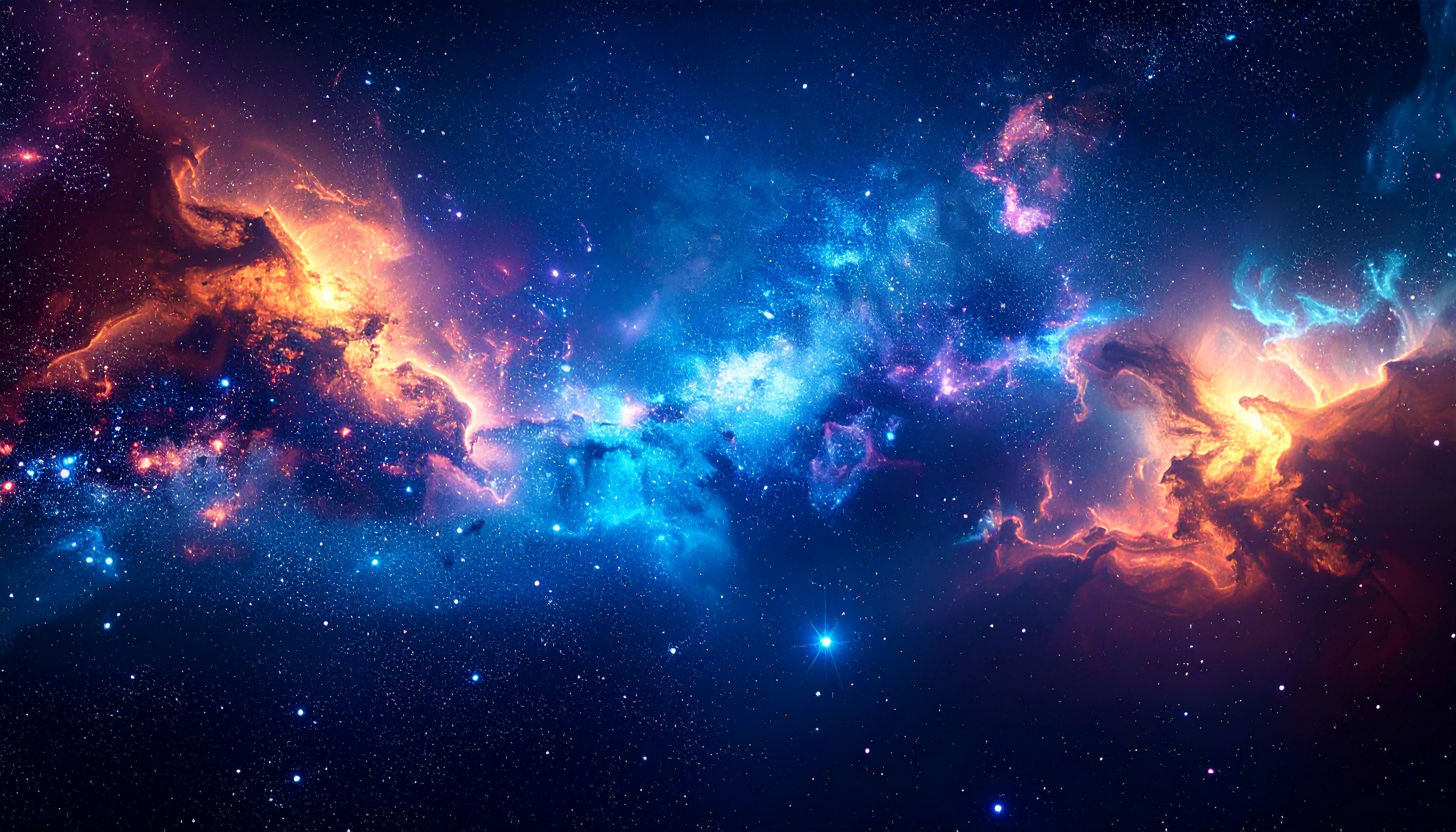 宇宙のファンタジーな背景イラスト