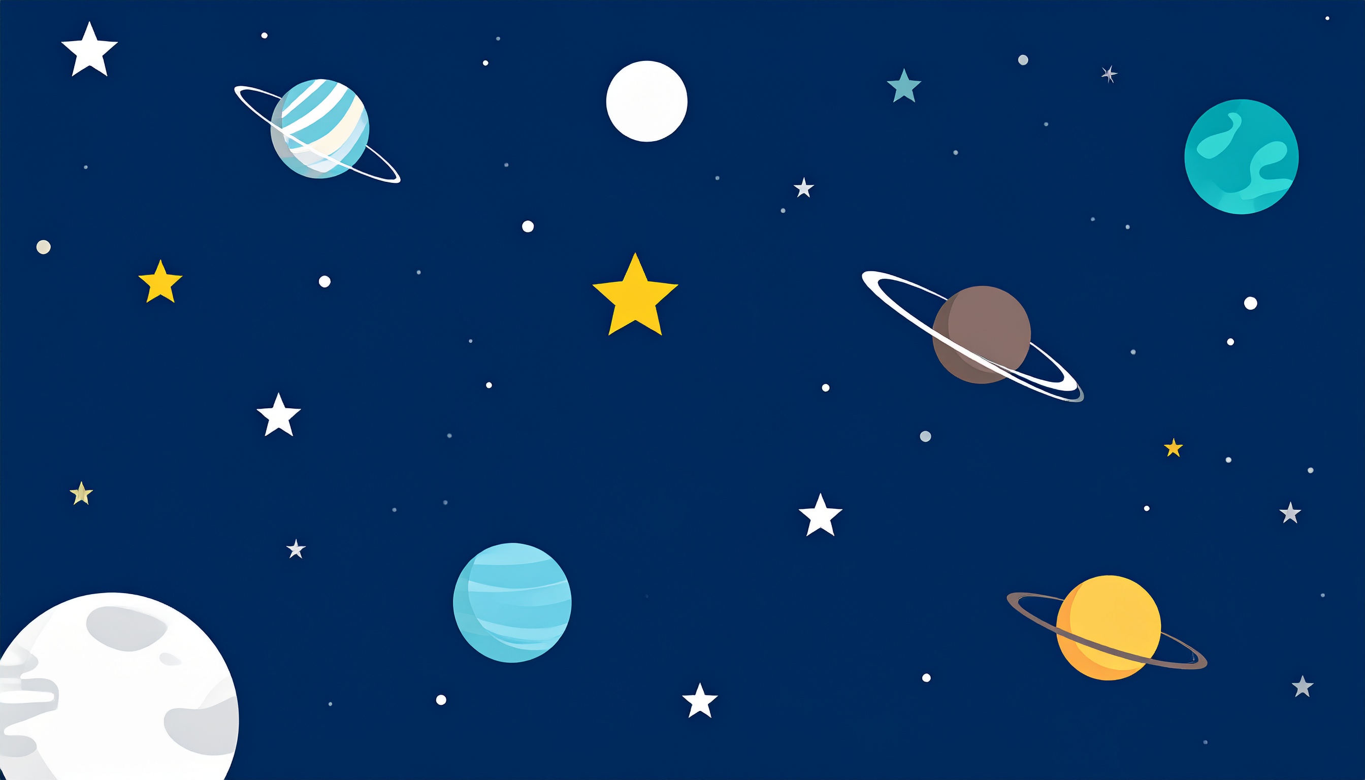 宇宙の簡単な背景イラスト