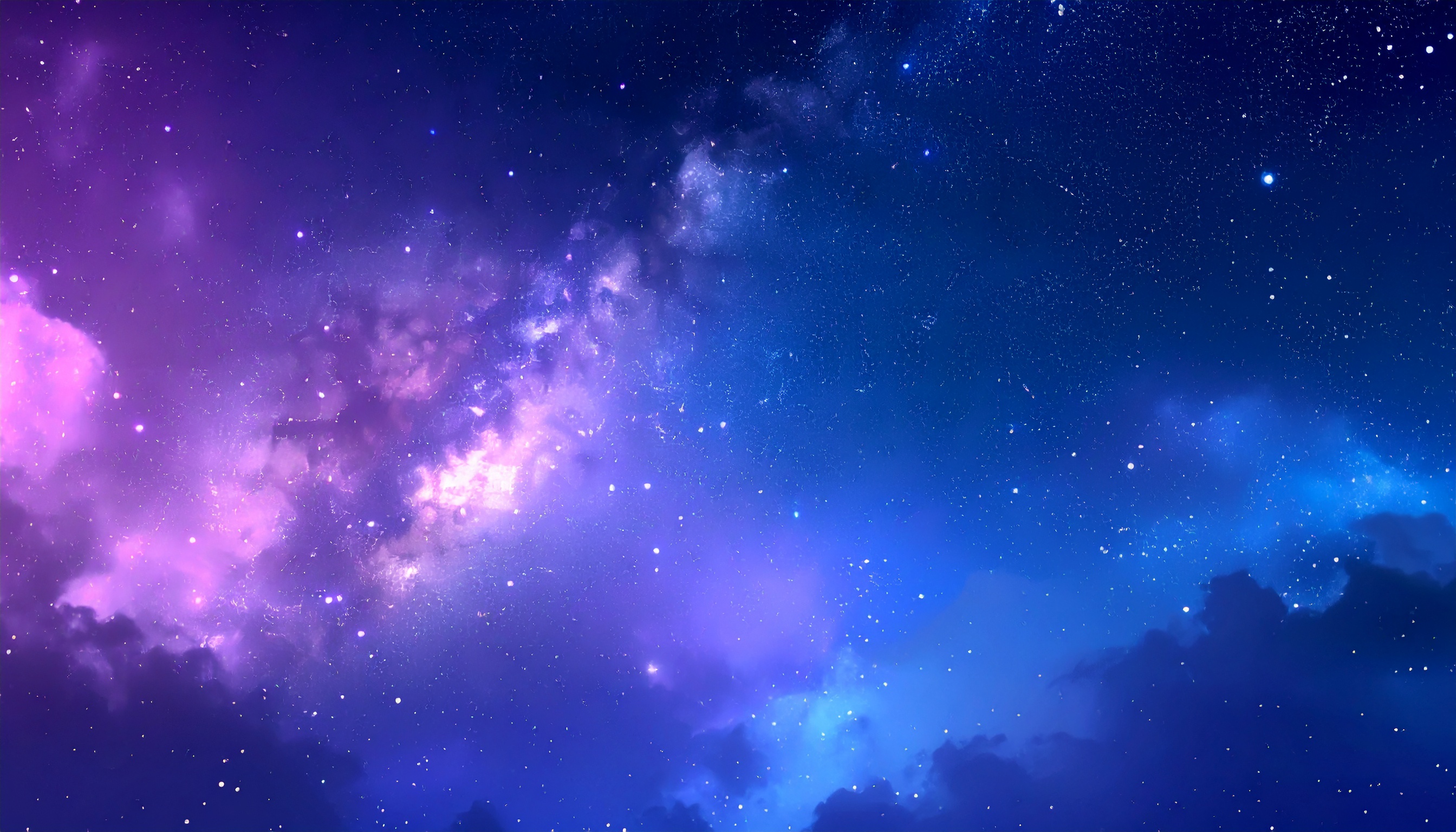 宇宙の綺麗な背景イラスト