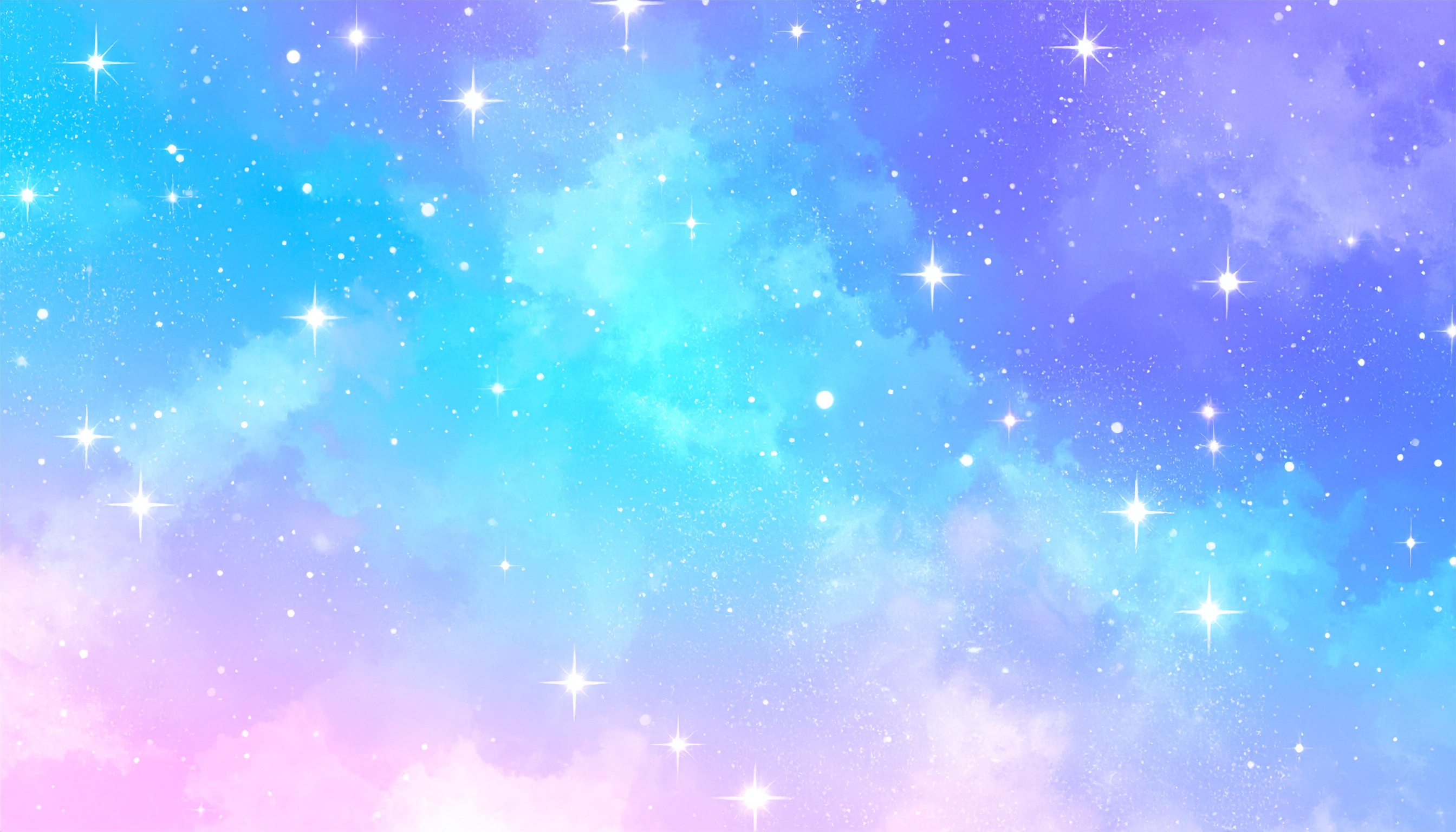 宇宙のゆめかわ背景イラスト