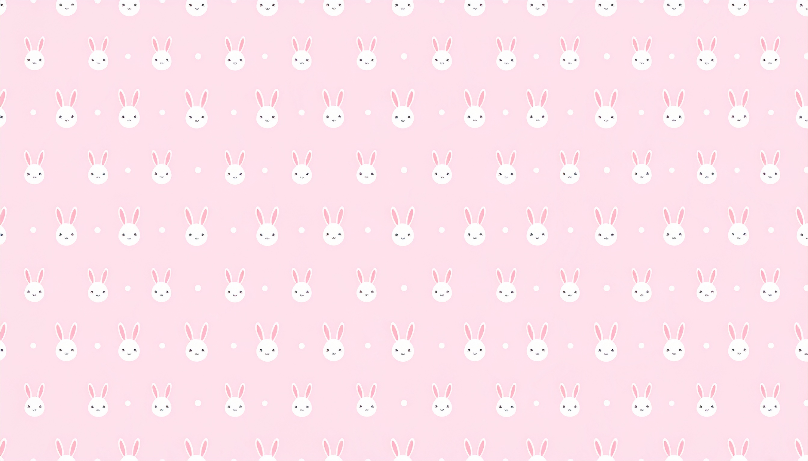 ラビットパターンの背景（ピンク）