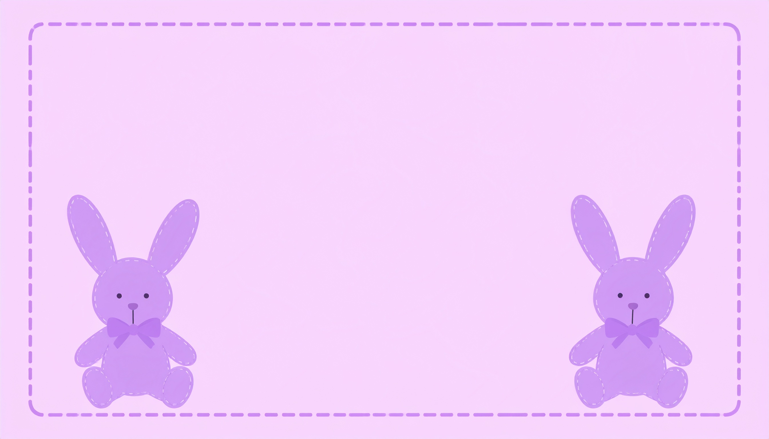 病みかわいい紫のうさぎの背景イラスト