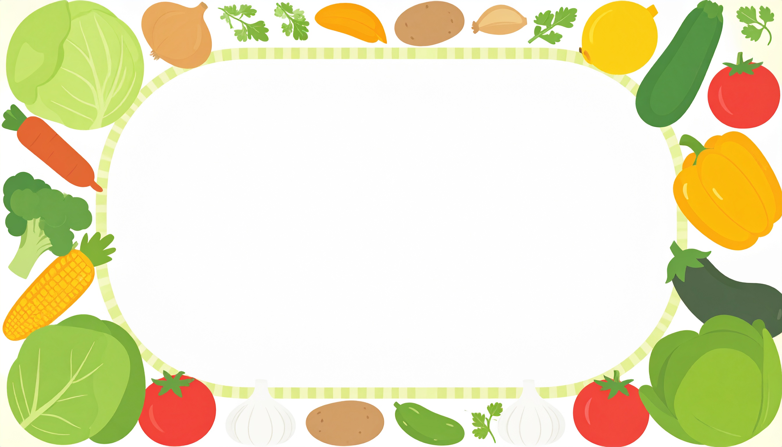 野菜の簡単な背景イラスト