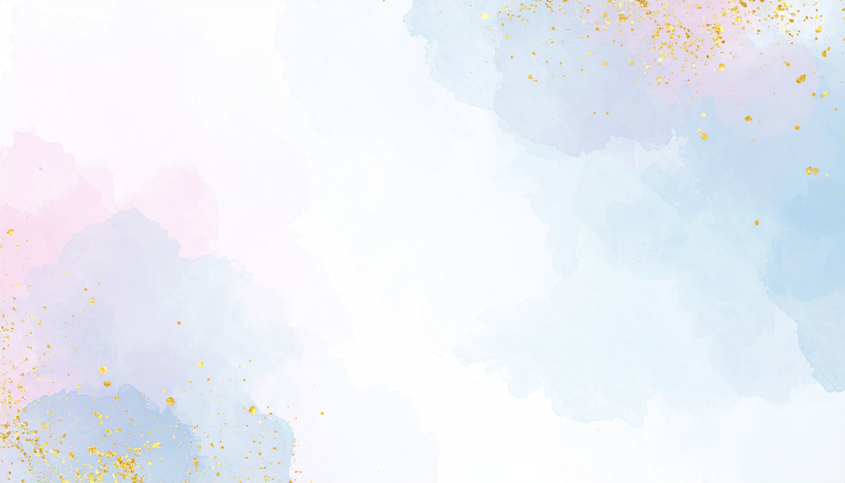 淡い水彩の金粉がおしゃれな背景イラスト（青紫色）