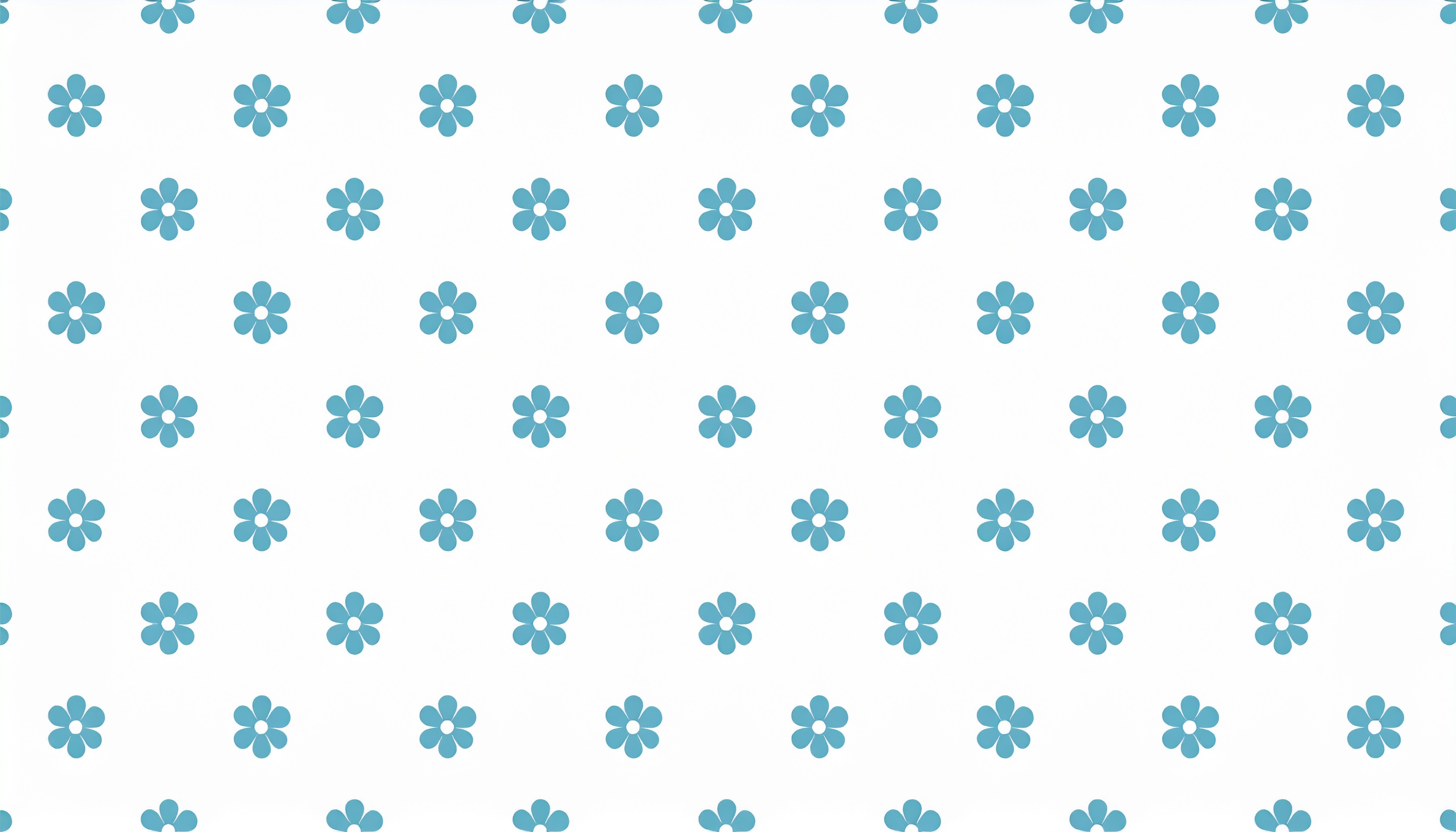 花の青色のパターン背景イラスト