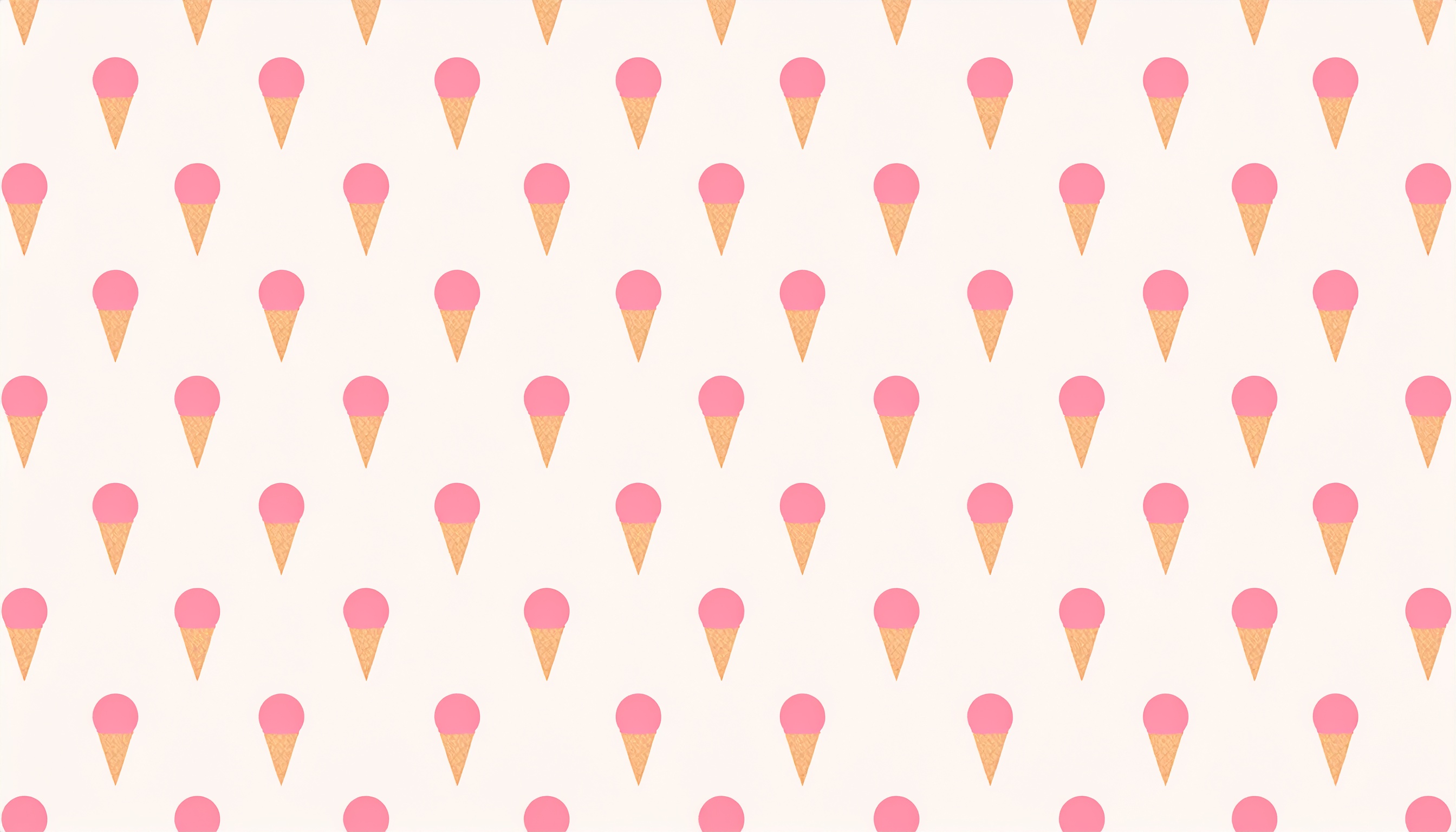 苺のアイスクリームのかわいい量産型背景イラスト
