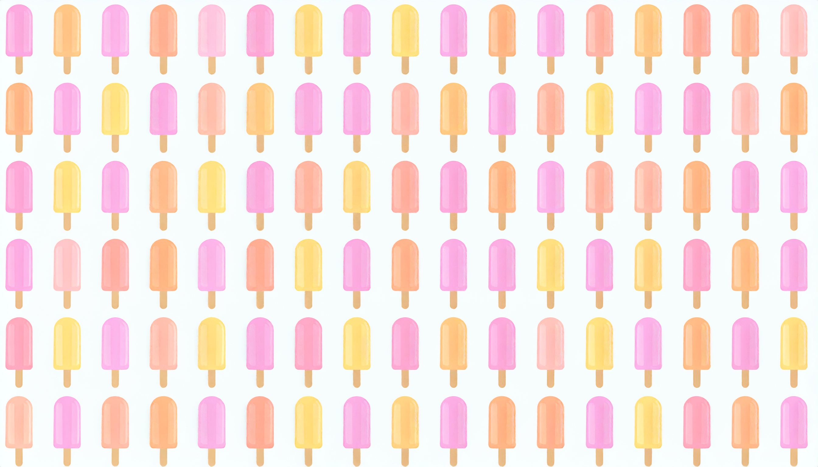 ピンク、オレンジアイスの量産型背景イラスト