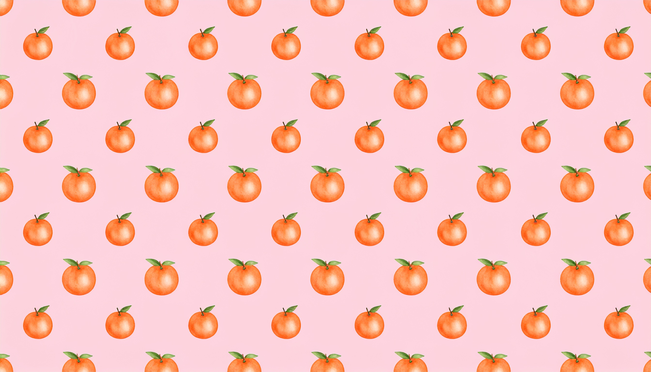みかんの量産型ピンク背景イラスト