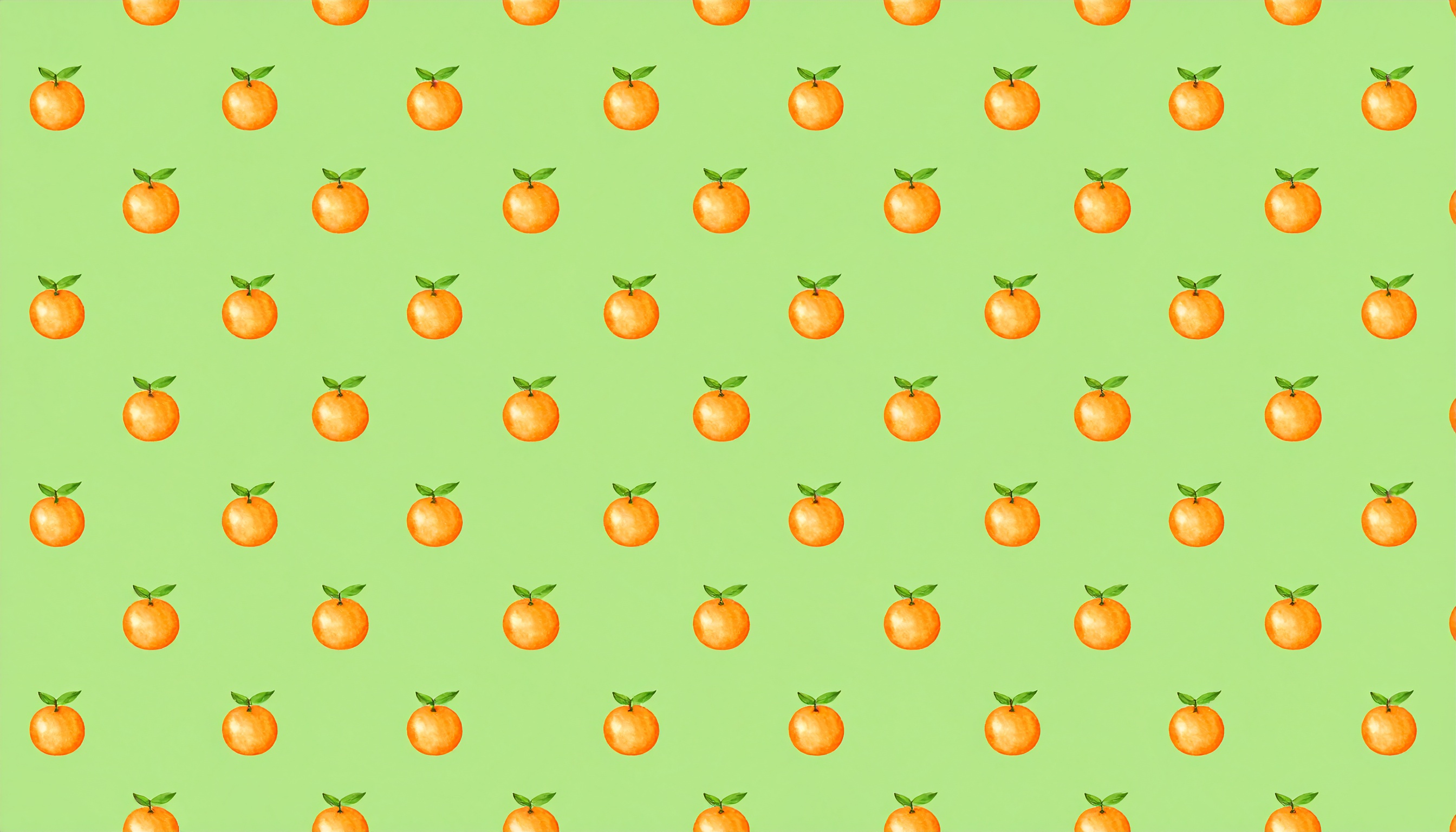 みかんのシンプルな背景イラスト（黄緑）
