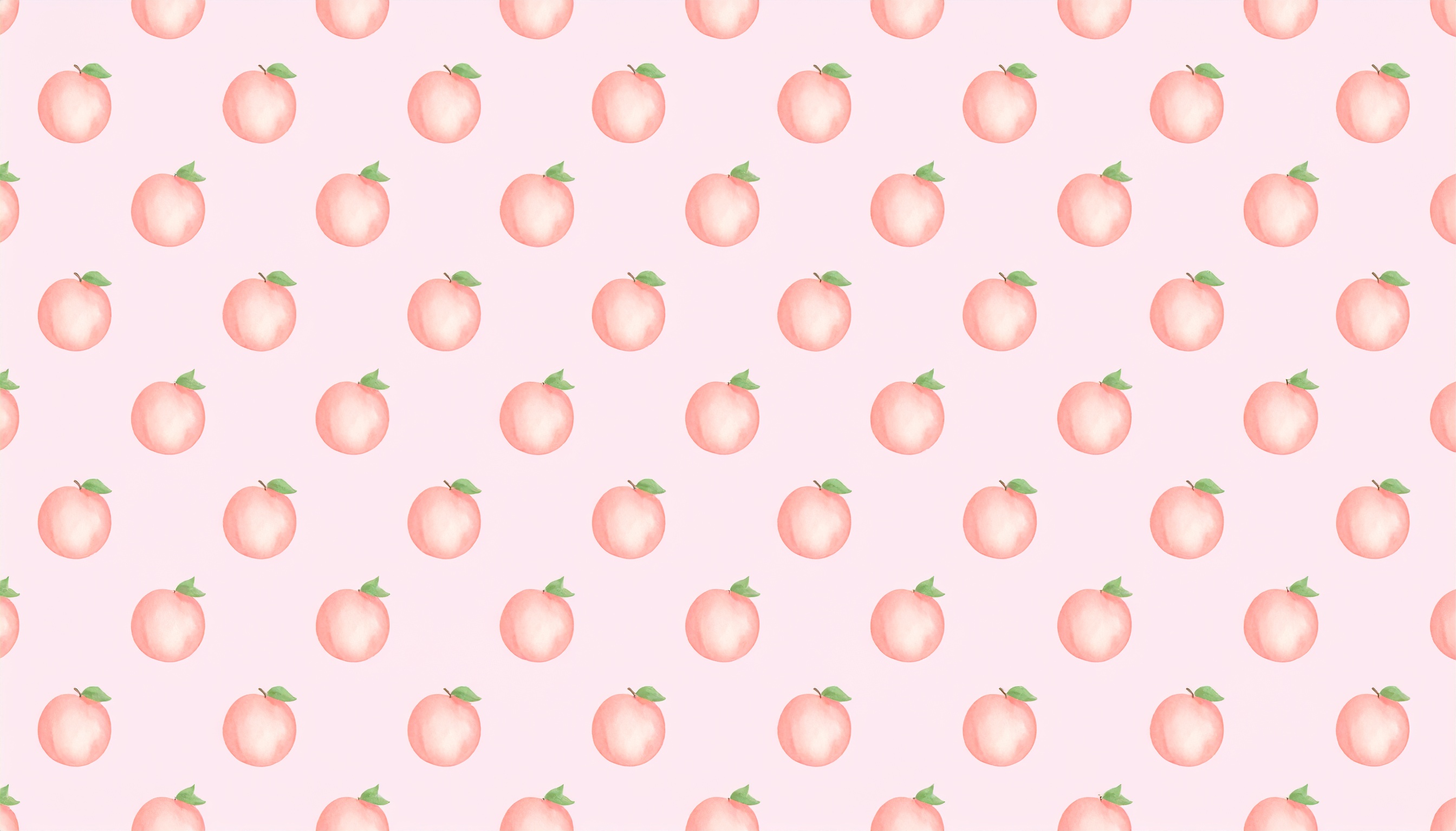 桃のイラストのピンク色背景フリー素材