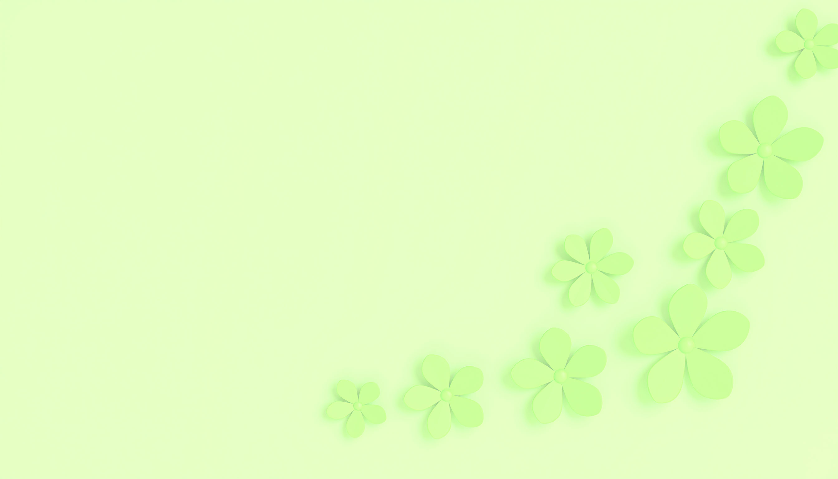 薄い緑の花のシンプルな背景画像
