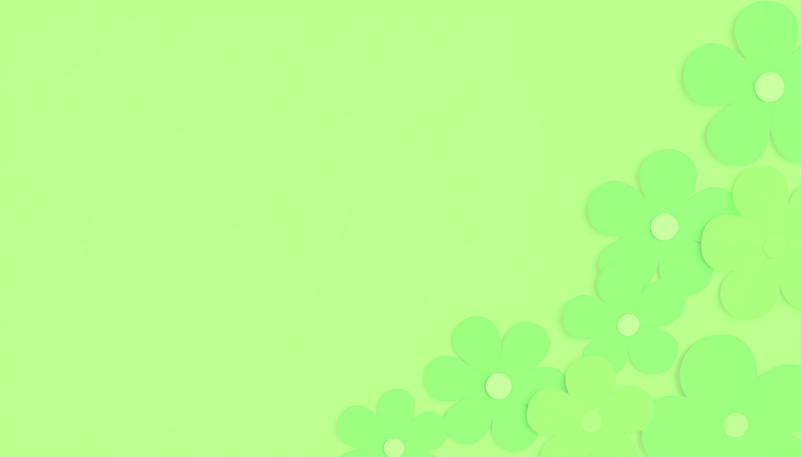 グリーンの花のシンプルな背景フリー素材
