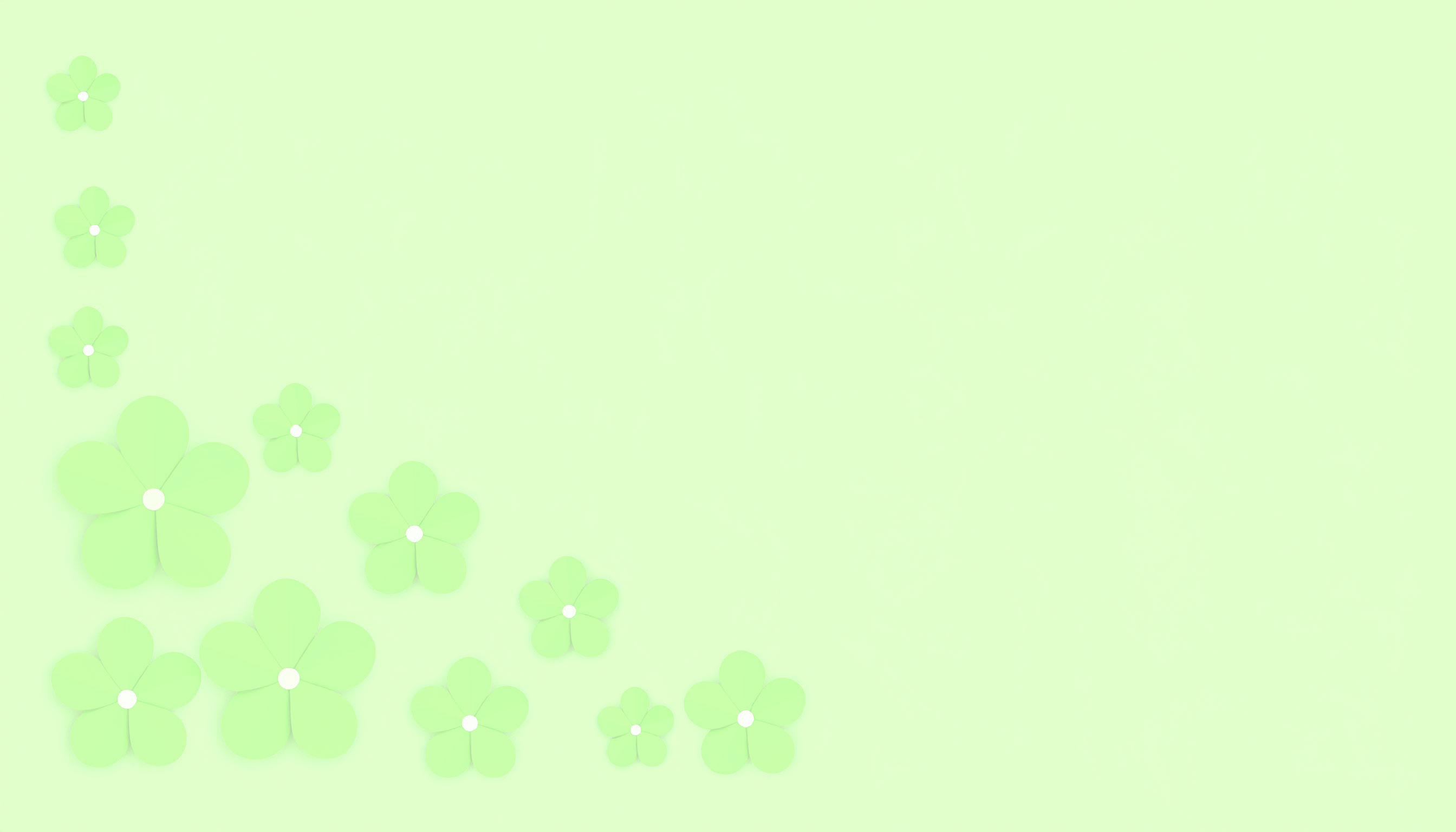グリーンの花のシンプルな背景画像