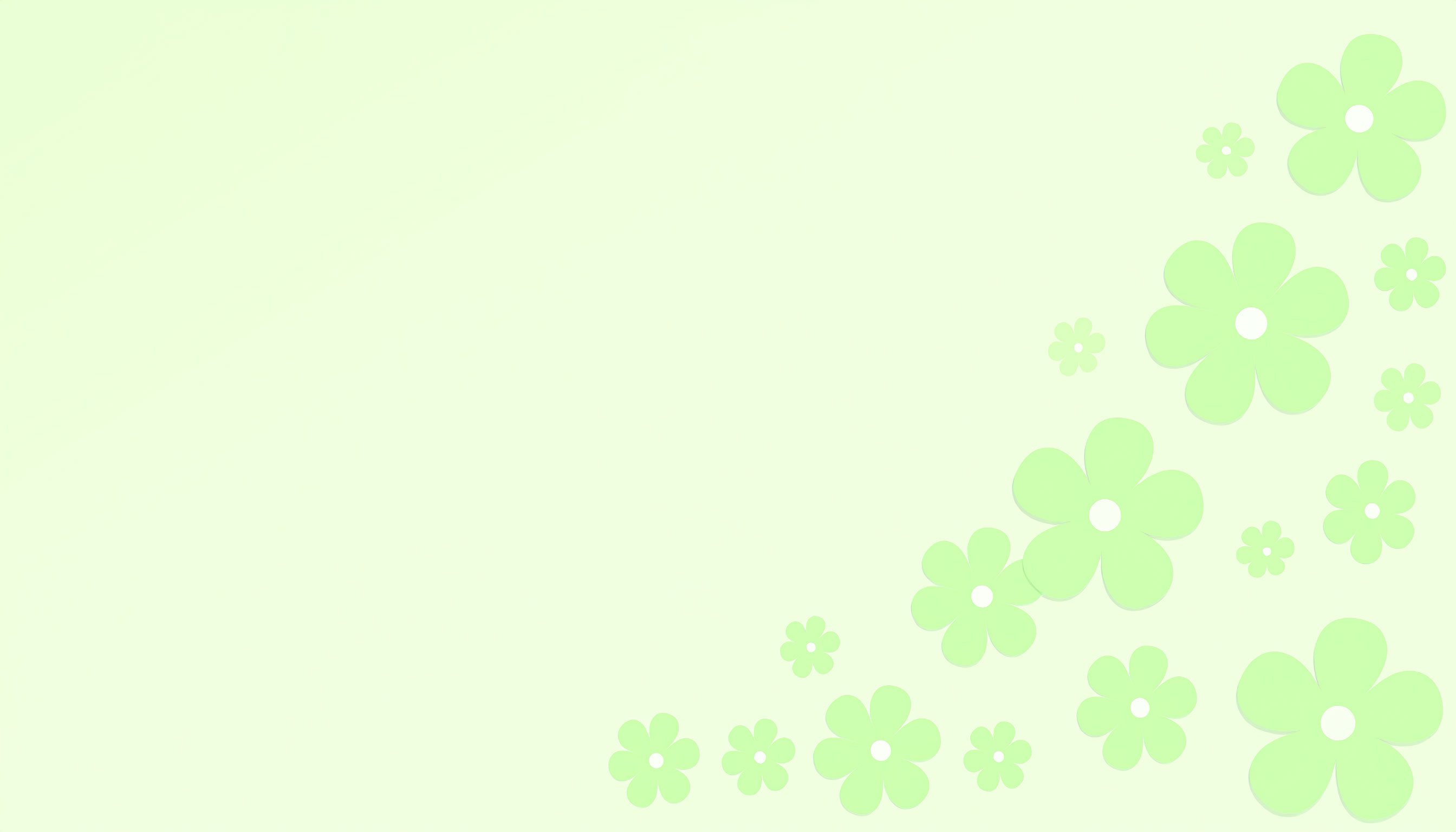 薄い緑の花のシンプルな背景イラスト