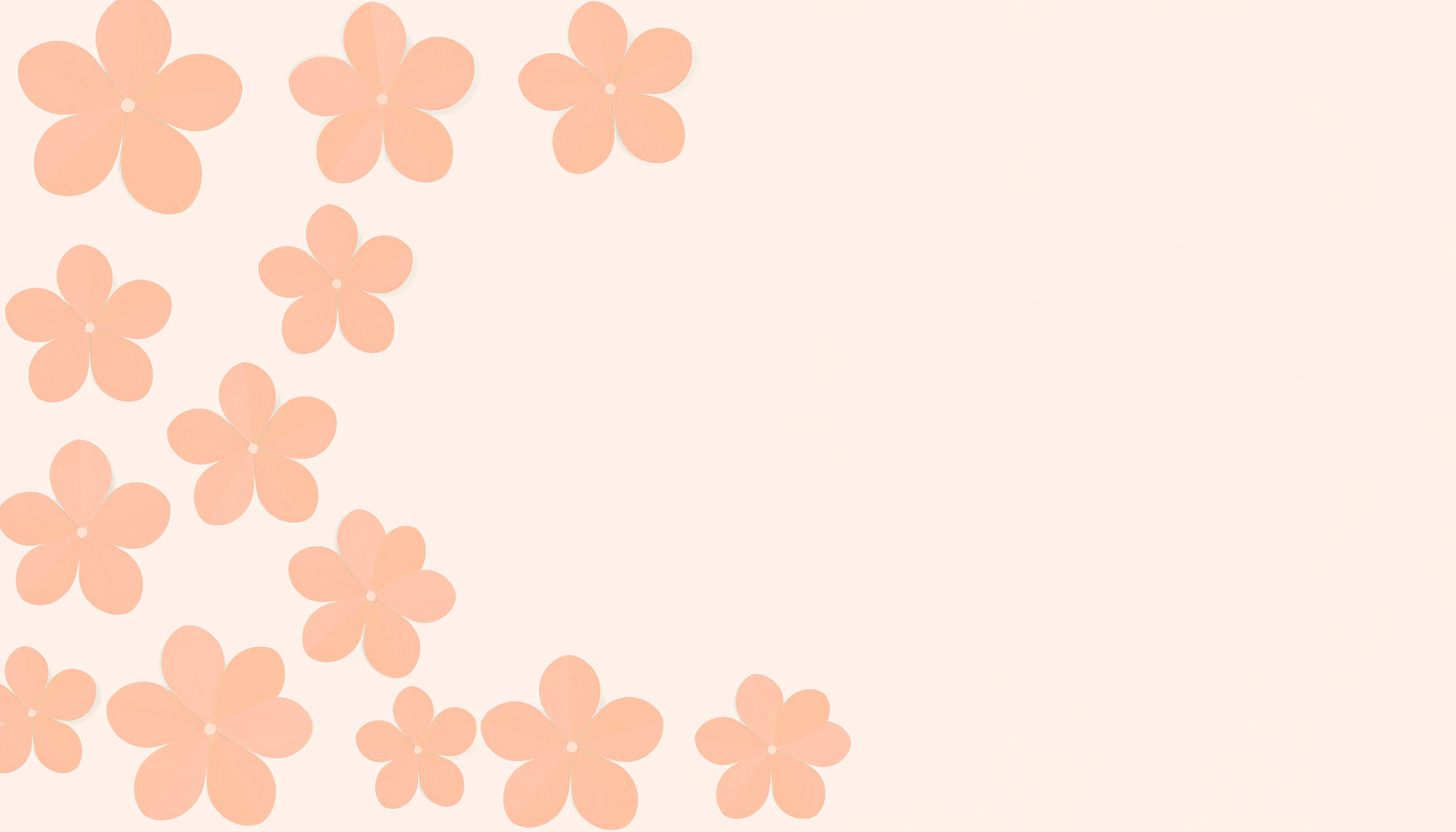 オレンジの花のシンプルな背景素材