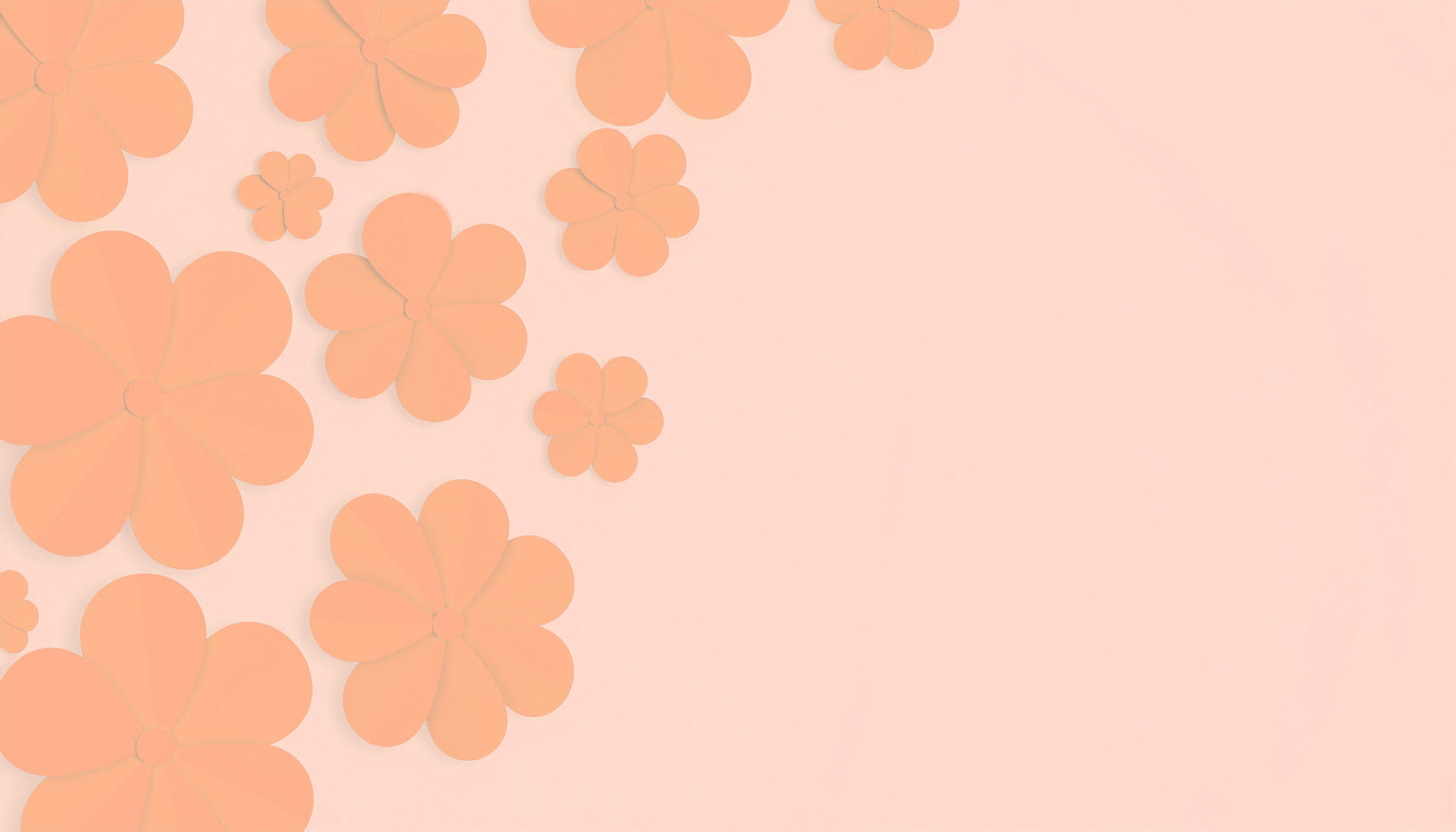オレンジの花のシンプルな背景画像