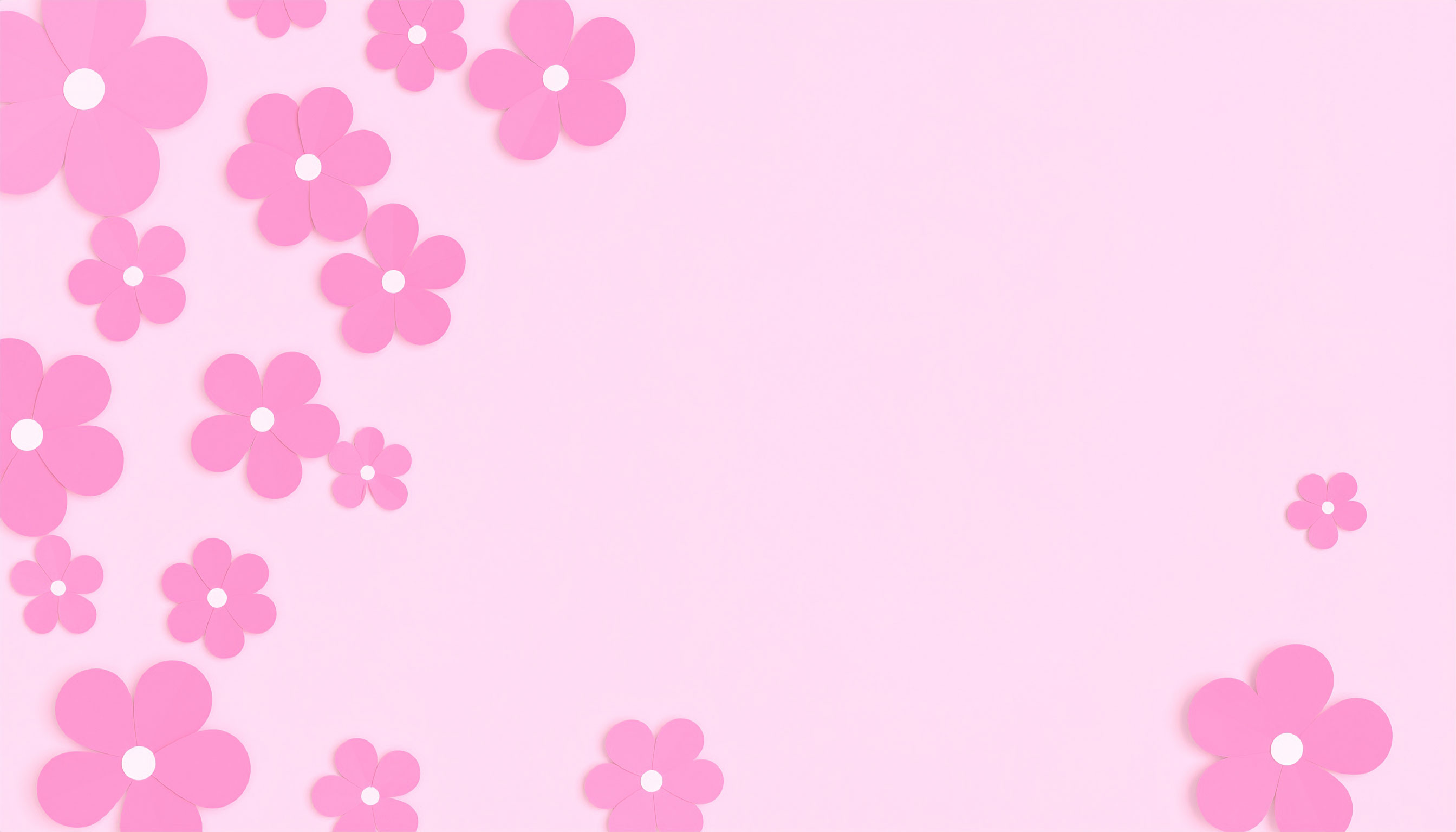 ピンクの花のシンプルな背景フリー素材