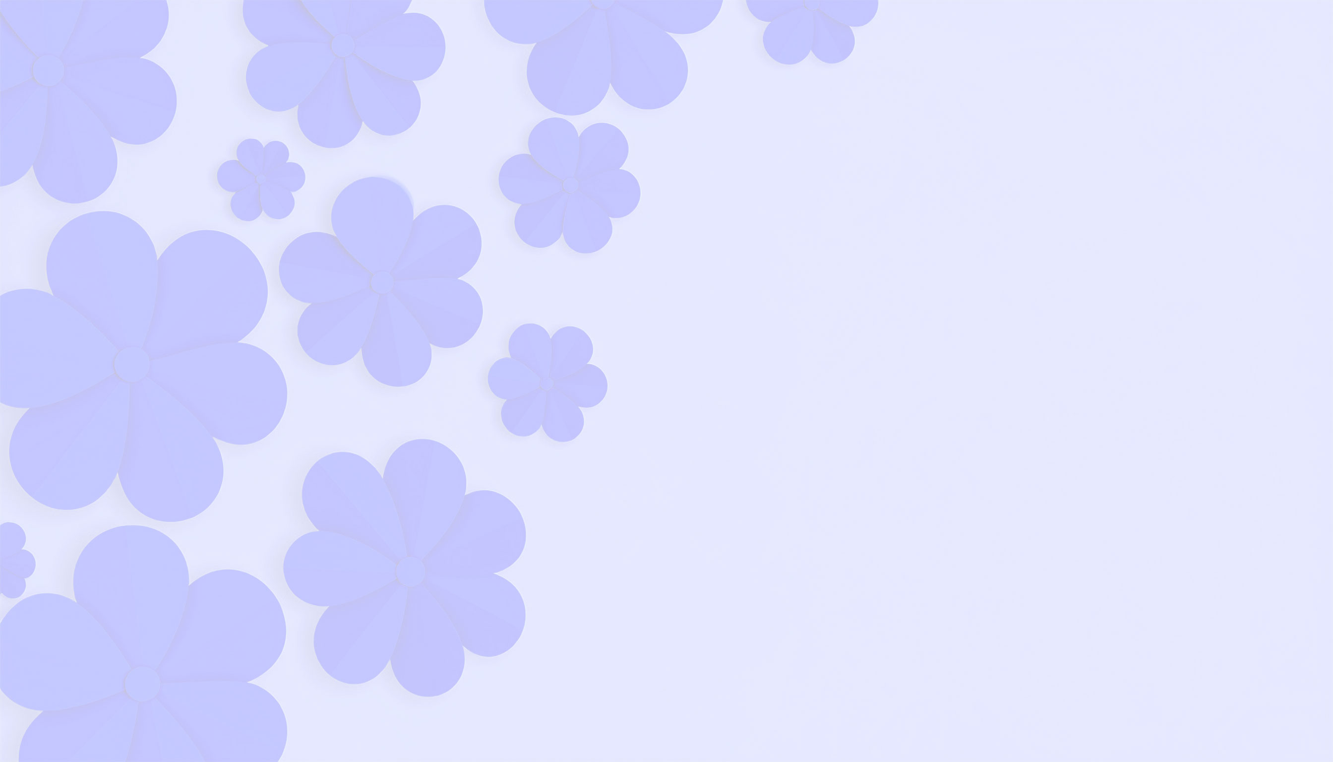 薄紫の花のシンプルな背景イラスト