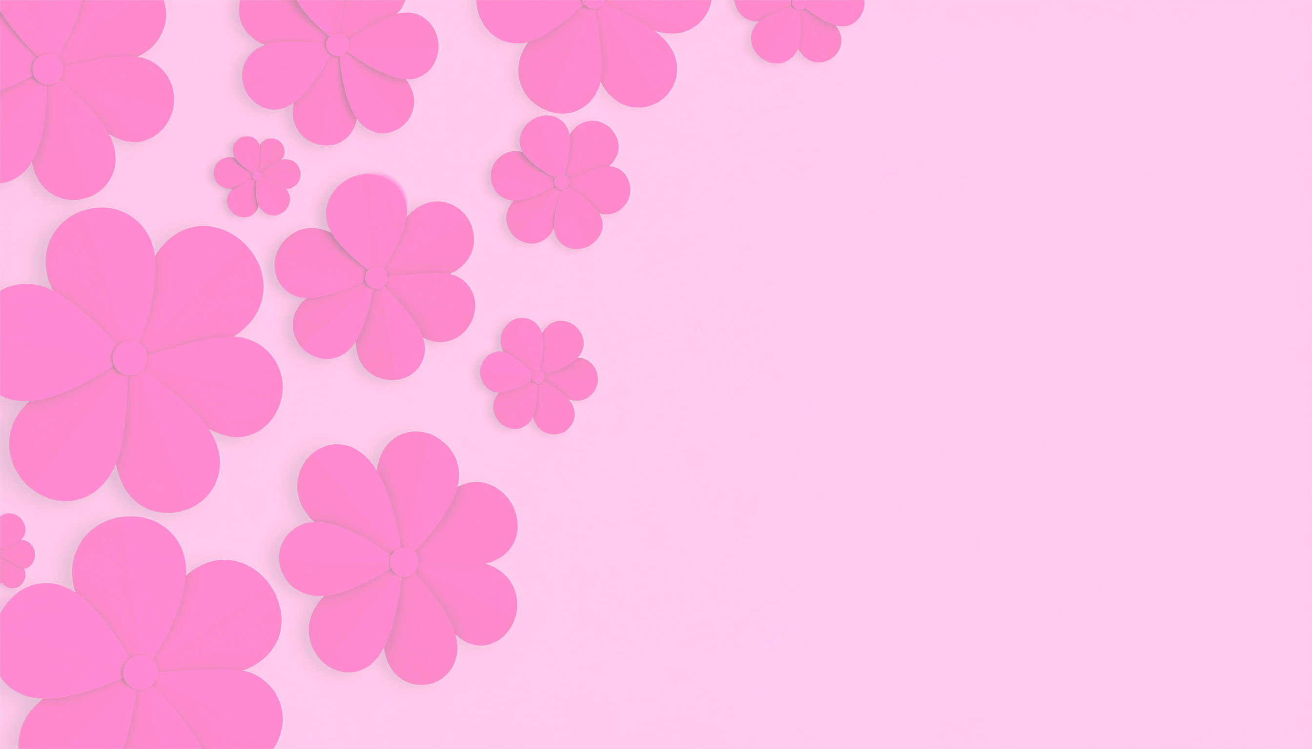 ピンクの花のシンプルな背景フリー素材