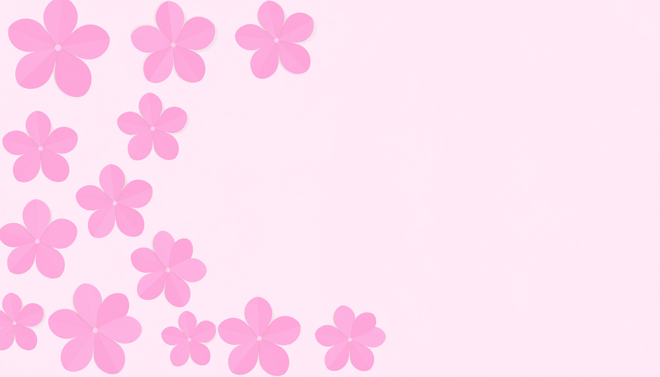 ピンクの花のシンプルな背景フリー素材